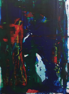 16x20 in mixed media on plywood