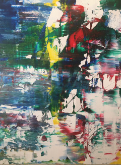 16x20 in mixed media on plywood