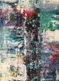 16x22 mixed media on wall panel