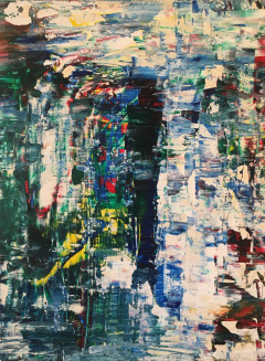 16x20 in mixed media on plywood