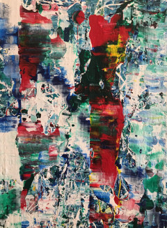 16x22 in mixed media on wall panel