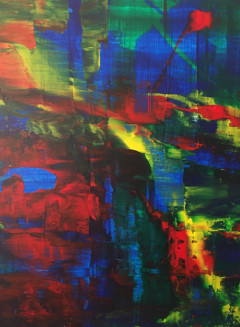 12x15 in mixed media on plywood