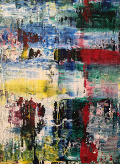 16x22 in mixed media on wall panel