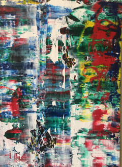 16x22 in mixed media on wall panel