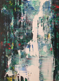 12x16 in mixed media on plywood