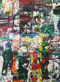 16x20 in mixed media on plywood