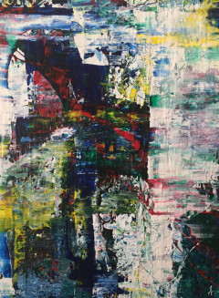 16x20 in mixed media on plywood