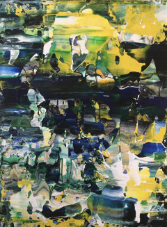 16x21 in mixed media on wall panel