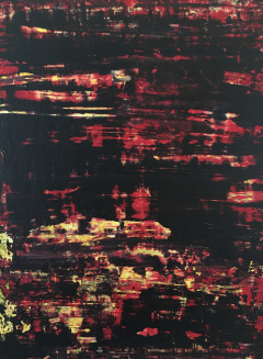 16x21 in mixed media on wall panel