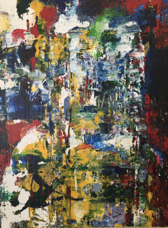 16x20 in mixed media on birch ply