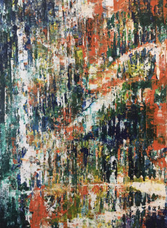 16x20 in mixed media on birch ply